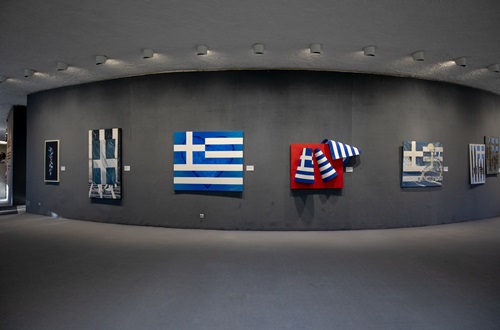 Flag of Greece Exhibition
at Athens College Theater