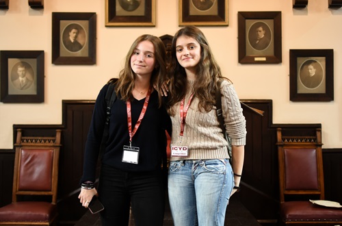 Students compete in the International Finals of the International Competition for Young Debaters 2023 in Cambridge