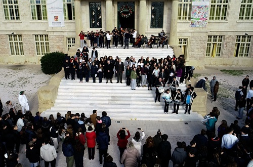 Christmas Carols by Athens College students