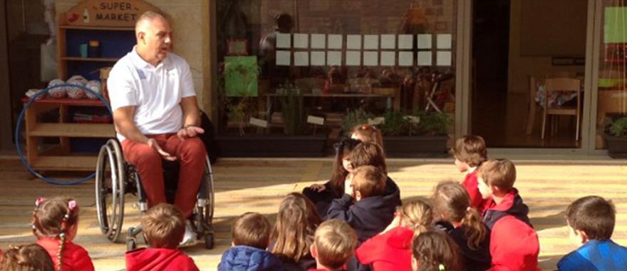 Paralympian Athlete Che Jon Fernandes Visits Kindergarten