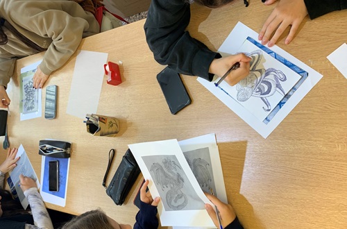 IB DP Visual Arts - Εκπαιδευτική επίσκεψη σε εργαστήριο χαρακτικής