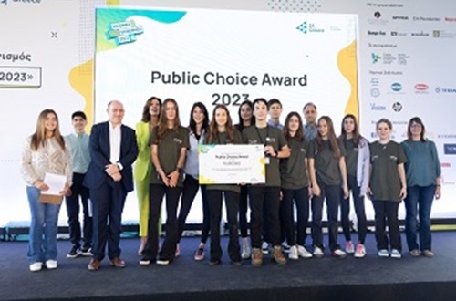 Κατάκτηση του Βραβείου Public Choice Award 2023 στον διαγωνισμό «Καλύτερη Εικονική Επιχείρηση 2023» - Junior Achievement Greece