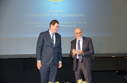 Handover Ceremony of the Athens College Presidency to Professor Spiros N. Pollalis