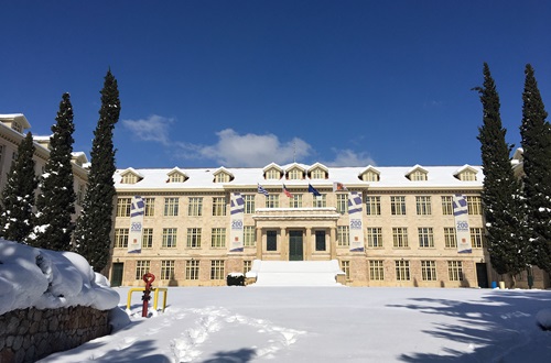 Athens College "in white"