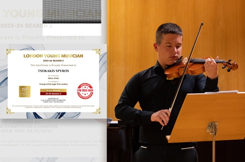 Global distinction for student Spyros Tsokakis