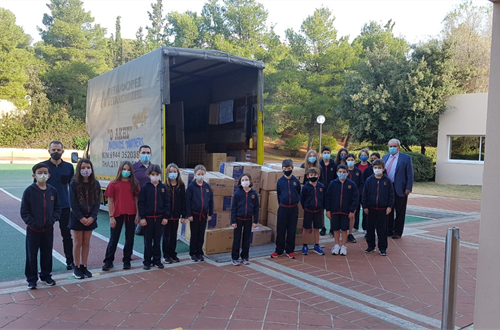 Collection by Psychico College Elementary School to Support Ivory Coast Consulate