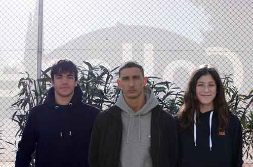 Three College students in the Pre-National Swimming Teams